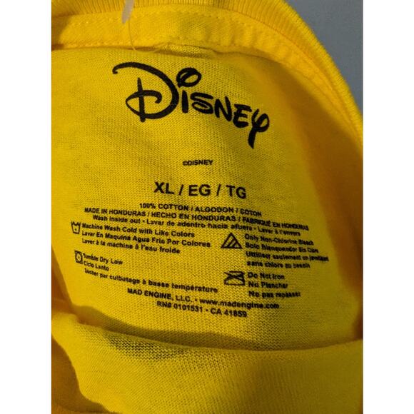 Disney Mickey Mouse Crop Tee, Long Sleeve Top Yellow NWOT, Size XL - Picture 5 of 5